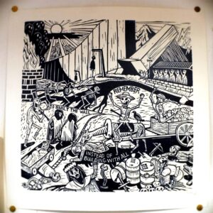 Linogravure BORDER/FRONTIÈRE